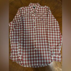 Ralph Lauren Red and White Plaid Shirt